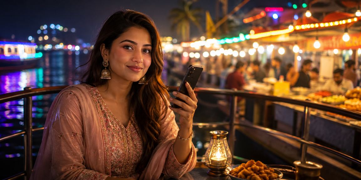 কক্সবাজার সমুদ্র সৈকতে মোবাইলে bbaje পেমেন্ট করছেন একজন ব্যবহারকারী