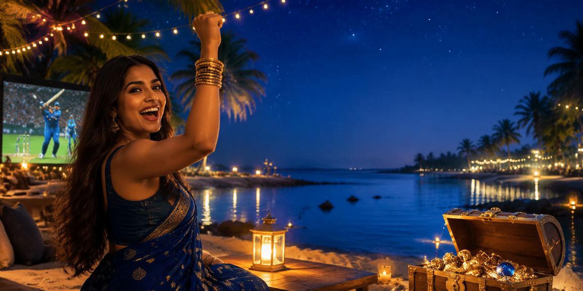 সেন্ট মার্টিন সৈকতে bbaje ক্রিকেট বেটিং উপভোগ করছেন একজন ব্যবহারকারী